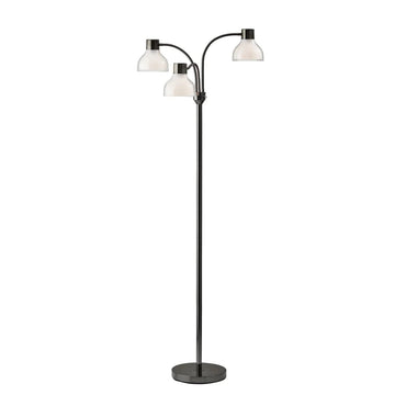 Presley 3-Arm Floor Lamp, 69 in., 3 X 40W Incandescent/ 13W CFL, Black Nickel, 1 Indoor Lighting