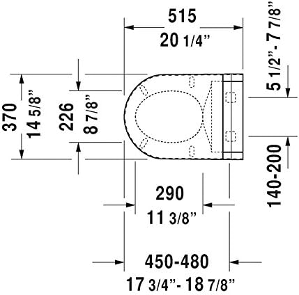 Elongated Shower Toilet Seat with Warm Water Wash, Modern White Design