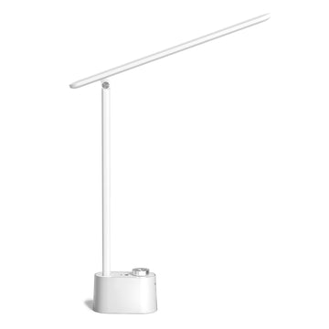 LED Desk Lamp, Foldable & Stepless Dimmable, White
