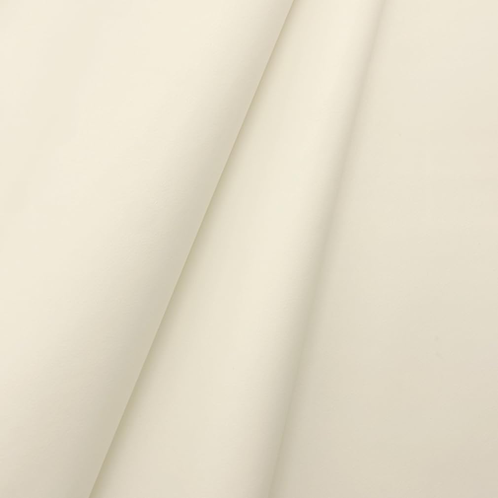 Soft Smooth Faux Leather Fabric Solid Color Vegan Synthetic Imitation Leather Fabric 16" x 54" Large Size for