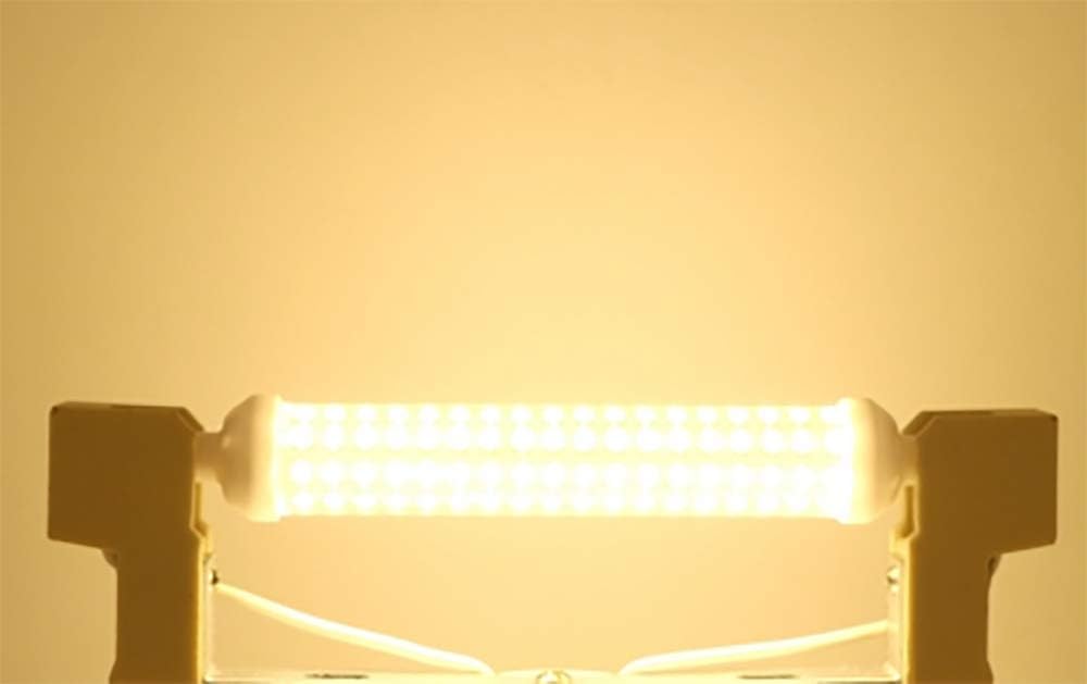 R7S LED Bulb 10W 118mm Double Ended T3 J Type Bulb 2700K Warm White 90W Halogen Equivalent, 48LEDS 900LM, 360 Degrees
