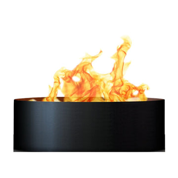Solid Multi-Piece 5 pc Unpainted 12 in. Tall 60 in. Diameter Outdoor Fire Ring - 60 x 60 x 12 in. - Rustic