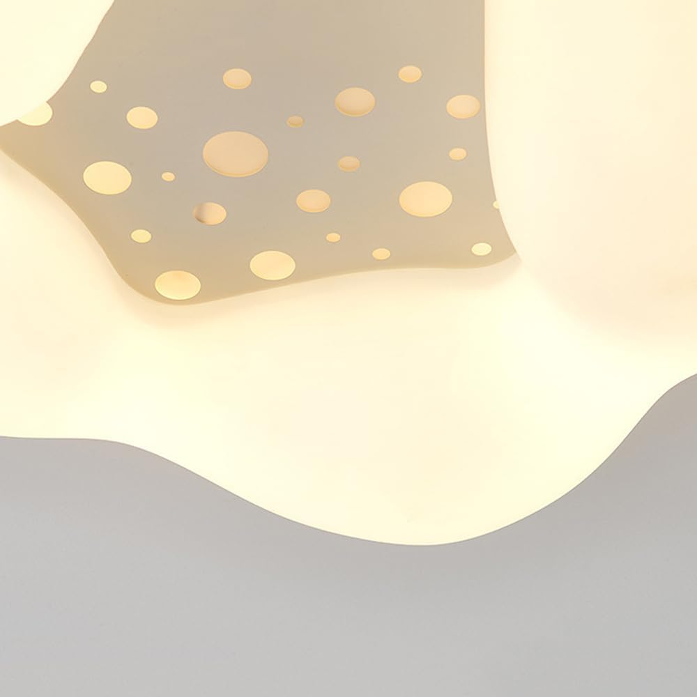 Minimalist Cloud Kids Ceiling Light Fixture - Nordic Style Flush Mount Lighting, Playroom, and Living Room