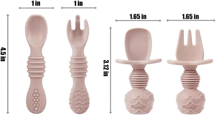 9 PCS Silicone Baby Feeding Set, Suction Plate & Utensils