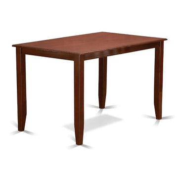 West Furniture BUT-MAH-T Buckland Rectangle Counter Height Dining Table for Small Spaces, 30x48 Inch, Mahogany