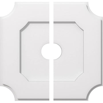 03000 Architectural Grade PVC Contemporary, Two Piece Urethane Ceiling Medallions 18"OD x 3"ID x 10