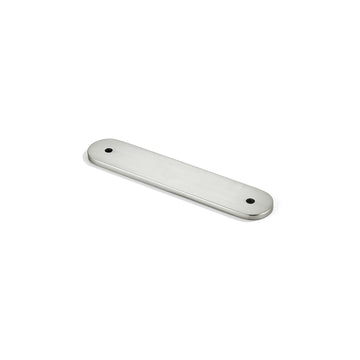 10 Pack Brushed Satin Nickel Cabinet Hardware Handle Pull Backplate/Back Plate - 3" Inch (76mm) Hole Centers