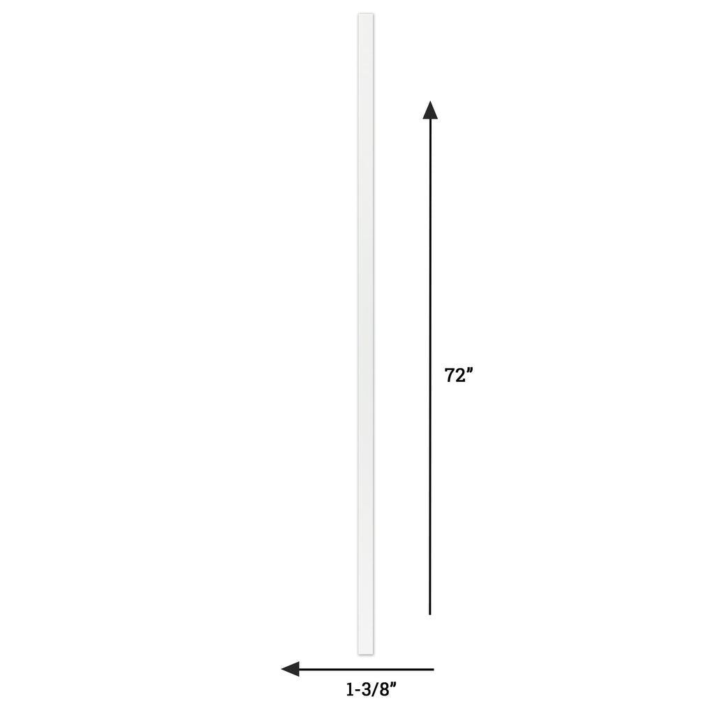 Baseboard Shoe Moulding, Modern Craftsman Style, Primed or Raw Wood, 6' Piece, (Primed Poplar)