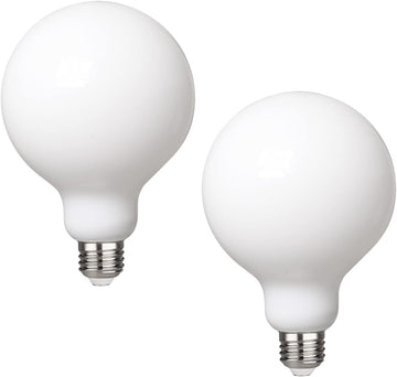 2 Pack G30 Globe LED Light Bulb, Warm White 2700K Dimmable