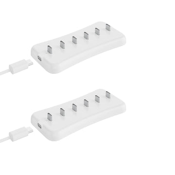 Under Cabinet Lighting Charging Station,6 Type-c Charging Ports 2Pack