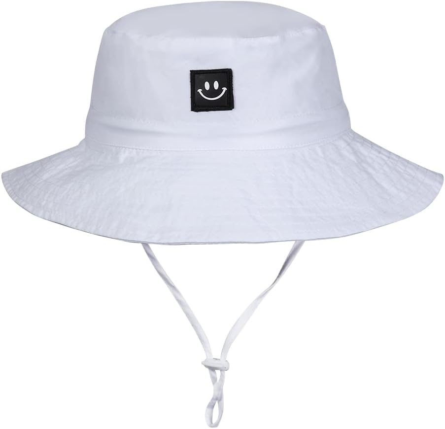 Baby Sun Hat Smile Face UPF 50+ Toddler Bucket Hat for Boys Girls