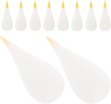 10pcs LED Candle Flame Bulb Silicone Tip Replacement Head