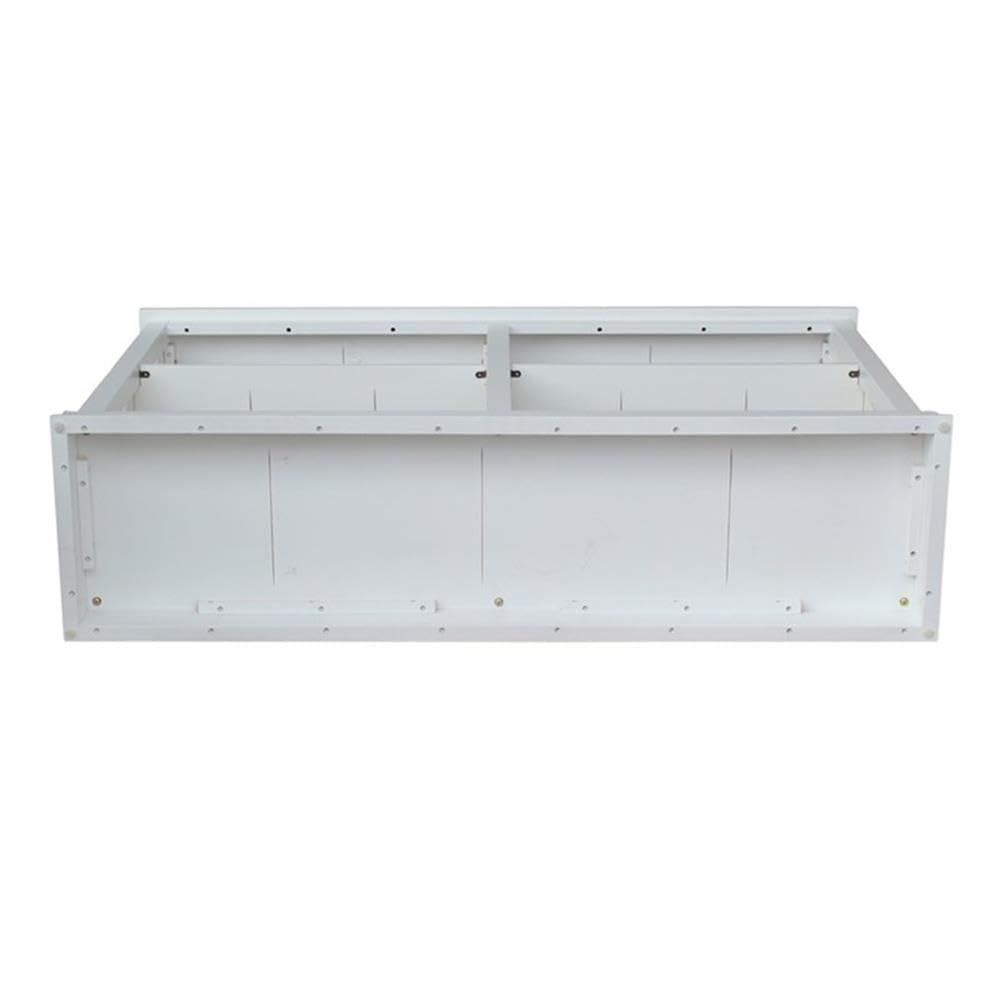 Hampton Sofa Server Table With Shelves, Standard, White