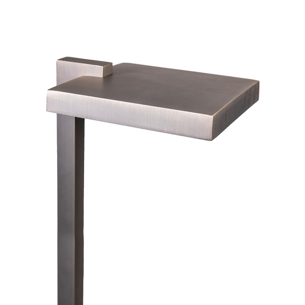 12V Cast Brass Flat Top Path Light (Bronze)