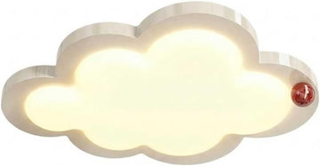 Nordic Style Modern Cloud Shape LED Ceiling Light Creamy White Flush Mount Lamp Acrylic Fixture Toddler Playroom