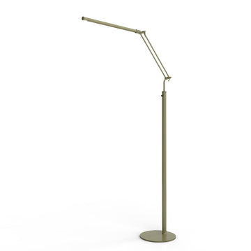 High Powered, dimmable, LED Floor Lamp - Fled-GPS (Antique Brass)