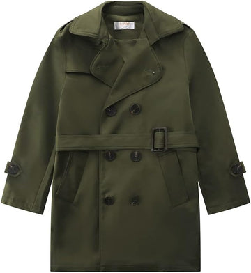 Big Boys Classic Peacoats Dress Coats Children Fall Toggle Trench Jackets