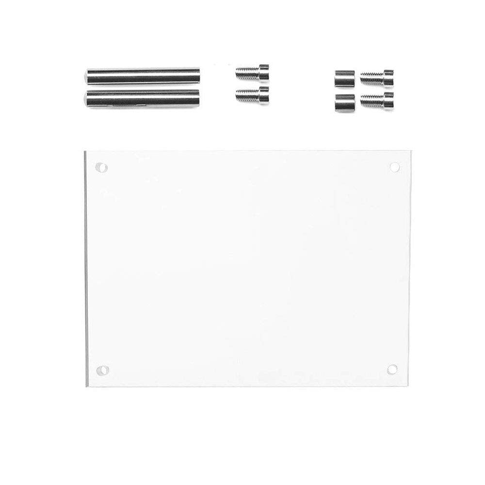 Acrylic Picture Frame Floating Look, 3MM + 3MM Thickness Clear Photo Frame, Desktop Frameless Display, Self Standing