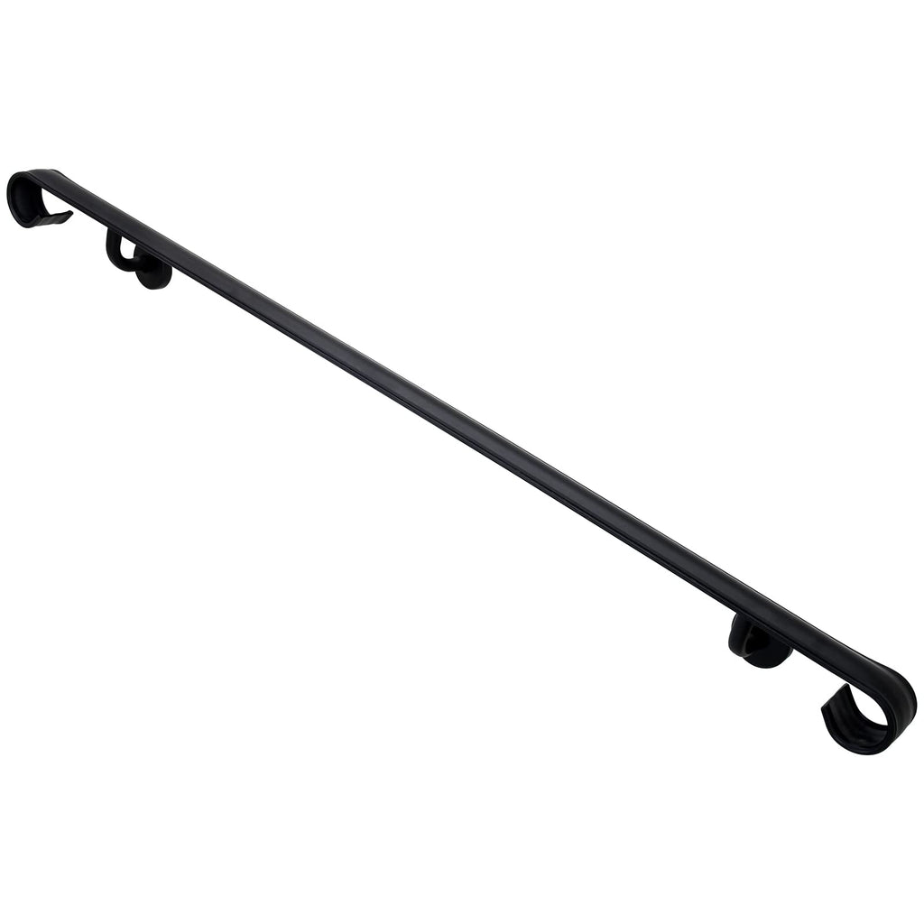 Wall Handrail Wrought Iron, Stair Handrail Safety Non-Slip and Rust Resistant, Wall Mount Handrail Fits 4-5 Steps for