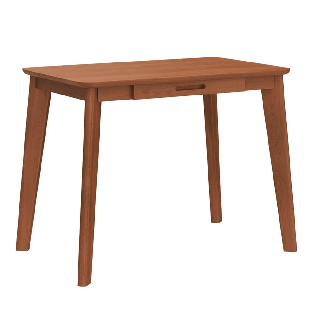 Solid Wood Writing Desk - Home Office Laptop Computer Table, Walnut