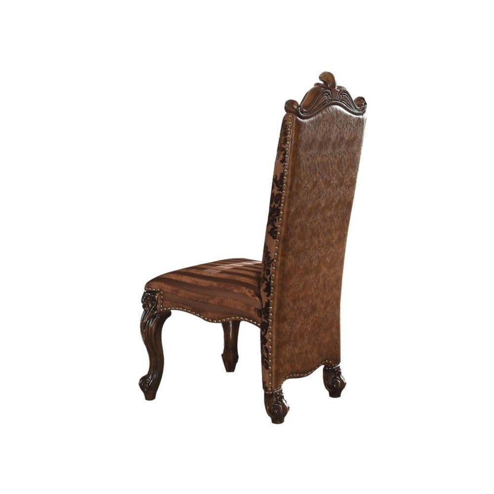 Cherry Oak Formal Dining Table Set - 9pc, Extendable Table, 6 Side Chairs, 2 Arm Chairs - 8 Person Set for 6-8 People
