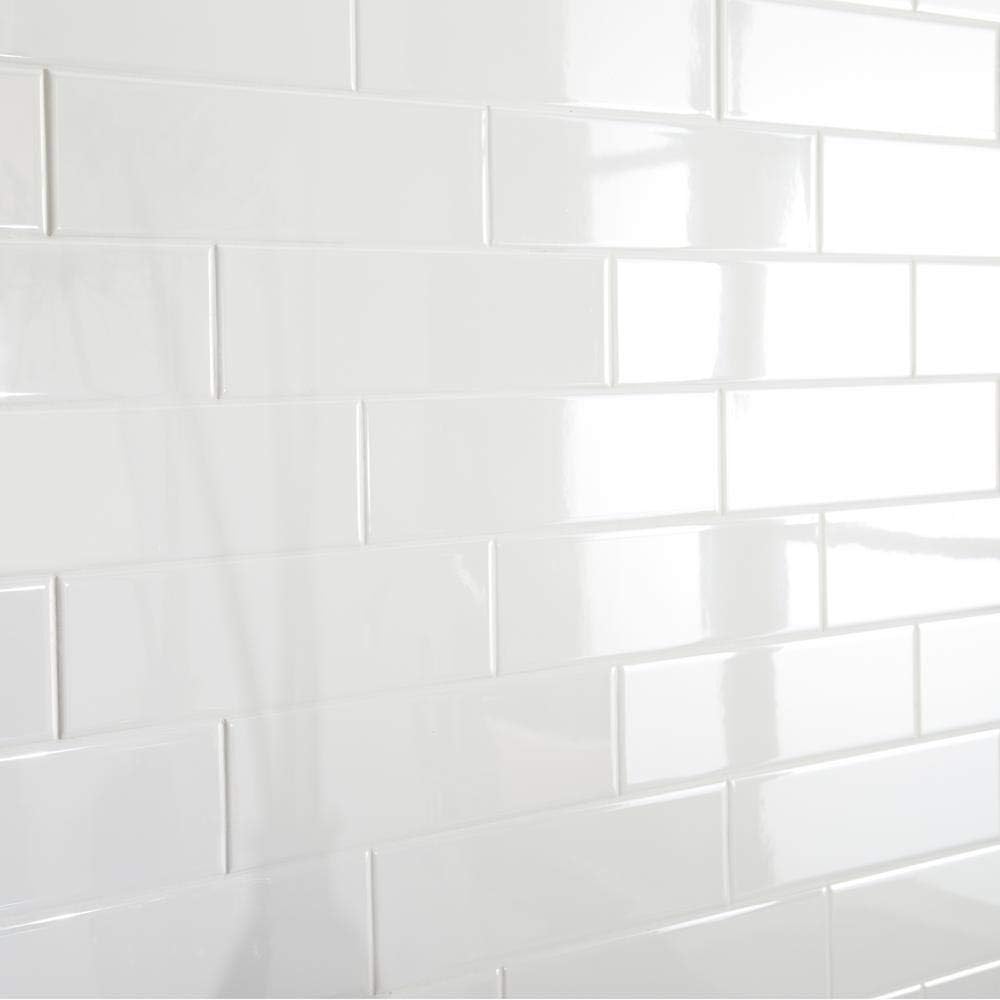 White Ceramic Subway Tile 3X12 (Box of 6 Sqft - 25 Pieces) (Gloss)