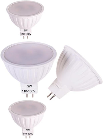 120V Non-dimmable GU5.3 Bulb 5w 2700K Soft White mr16 led spot Light Equivalent to 40w 50w Halogen Bulb for Recessed
