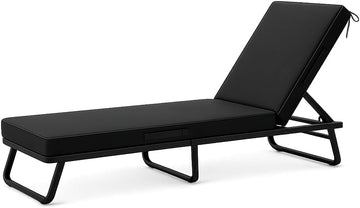Chaise Lounge Cushions Outdoor Waterproof and Fade Resistant 72x21x3 Inch Lounge Cushions Patio Chair Cushions with