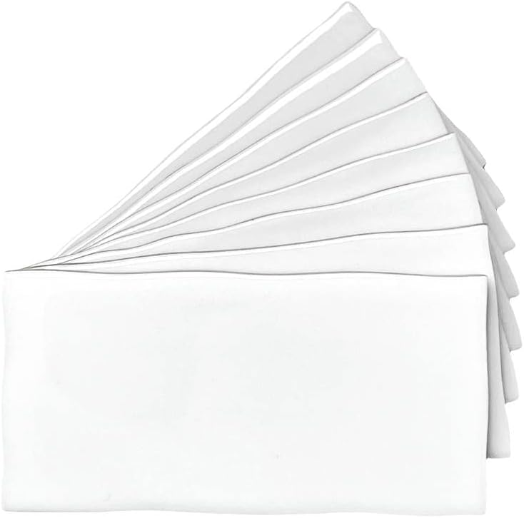 3x6 Subway White Hand-Made Look Ceramic Glossy Subway Wall Tile (Irregular Rounded Edges) Backsplash, Bathroom Wall