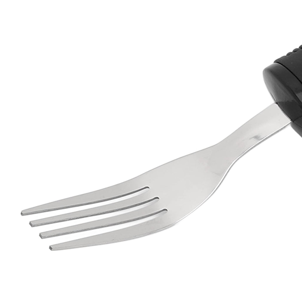 Adaptive Weighted Utensils with Wide Non-Slip Handles - Stainless Steel Fork, Teaspoon, Tablespoon - Parkinson's