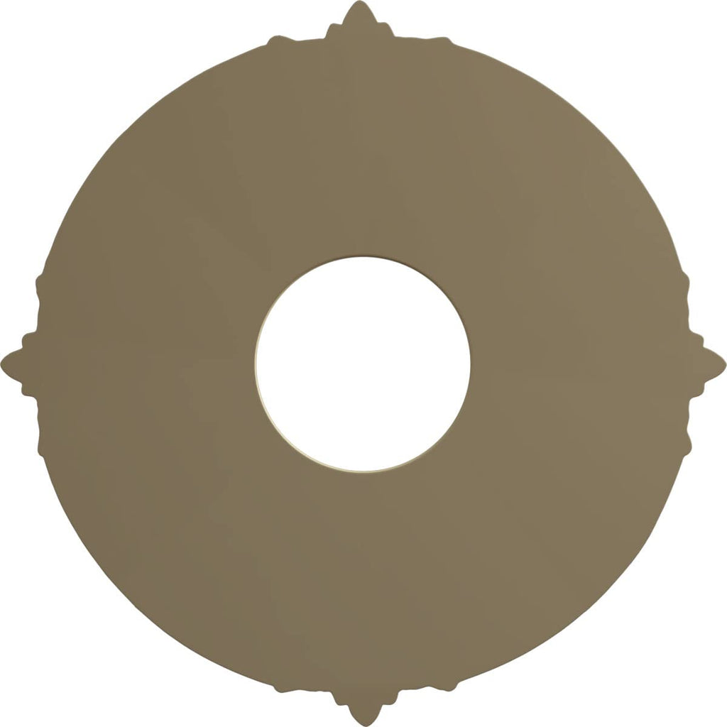 Attica Ceiling Medallion (Fits Canopies up to 3 1/2"), Hand-Painted Bronze Blue Patina