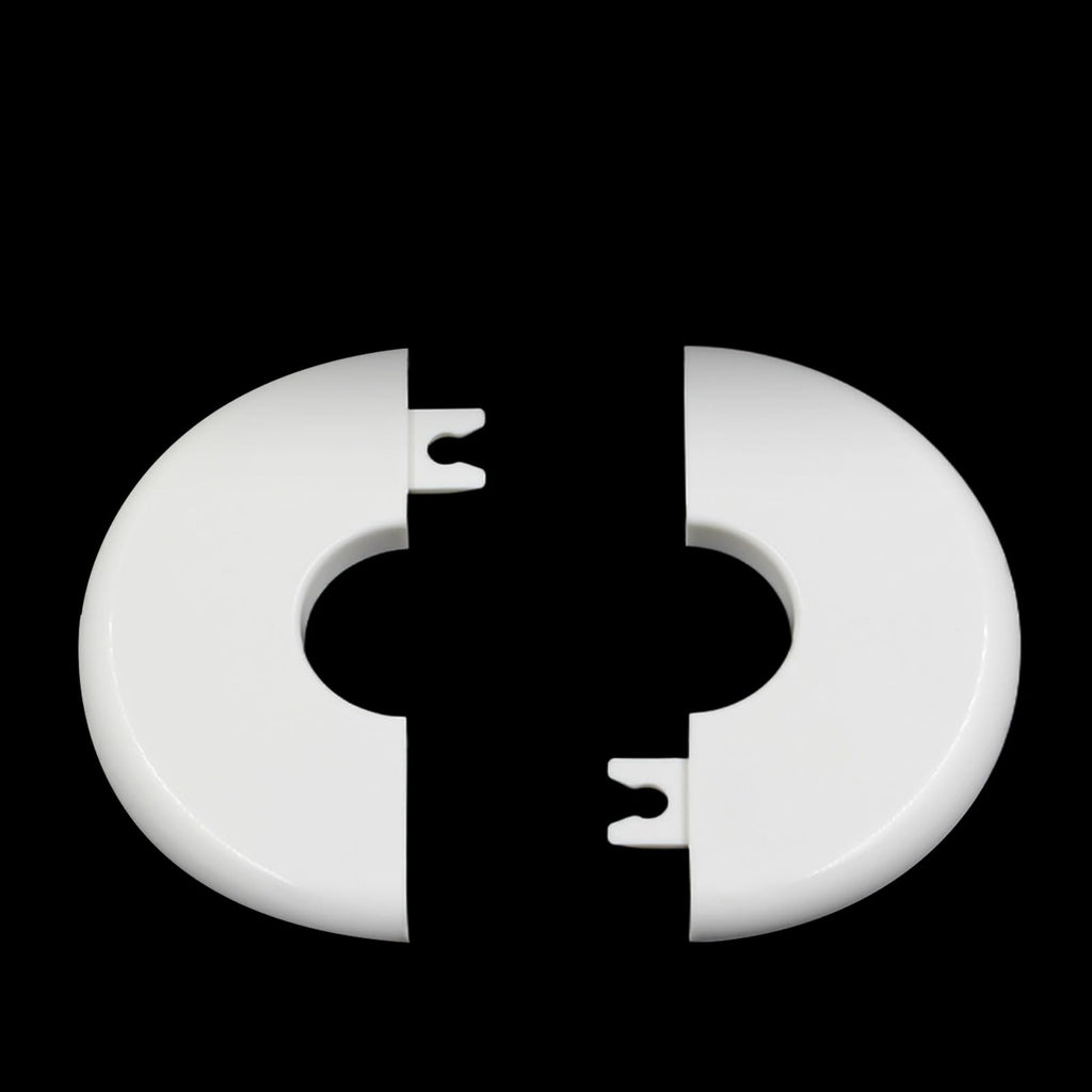 Wall Split Flange for 1 Inch Pipe, White ABS, 4Pcs