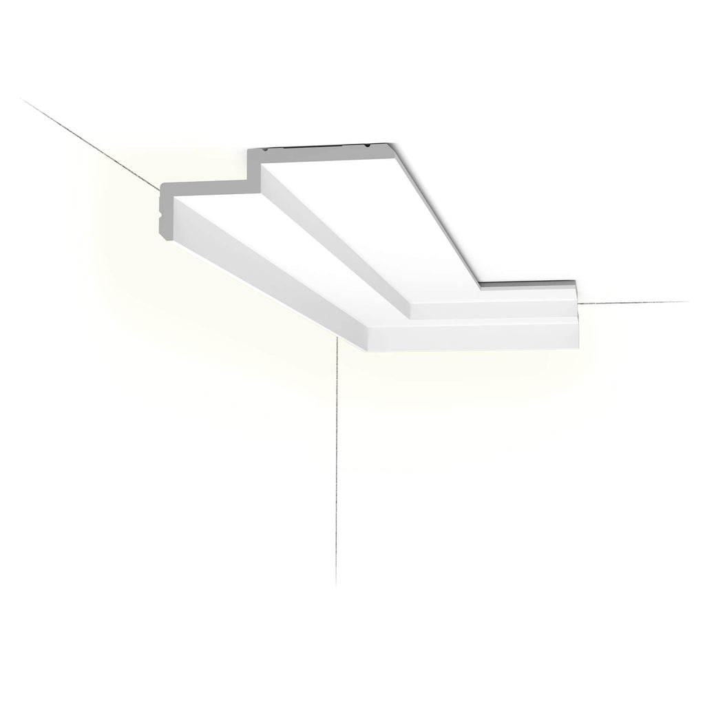 High Density Polyurethane Crown Moulding | Primed White | 5-7/8in Face x 78in Long | Pack of 8