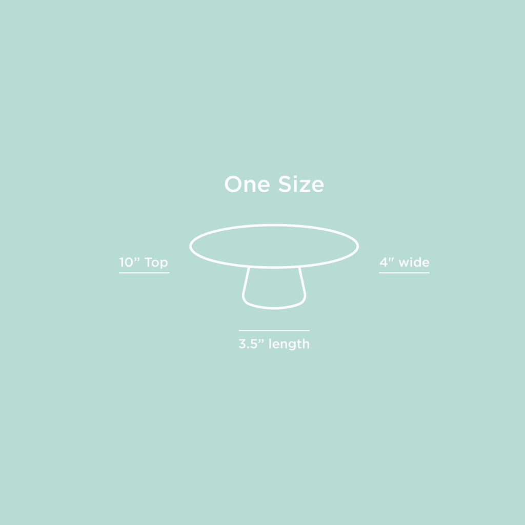 THE Cake Stand - 10 Inch Gloss Ceramic Pedestal Cake Stand, Modern Footed Dessert Stand for Cakes, Cupcakes, Cookies