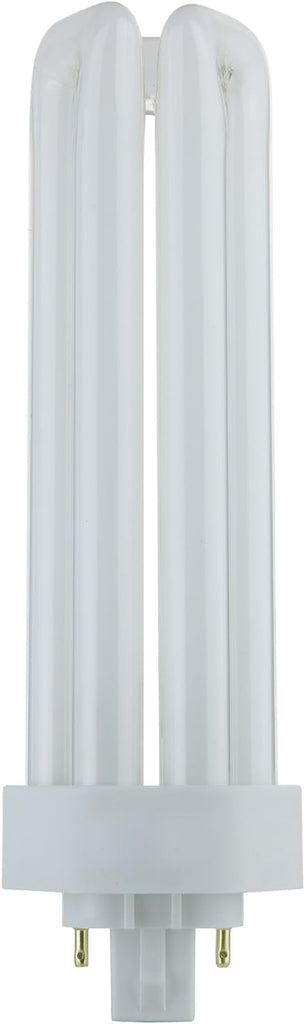 4 Pin GX24Q-4 Base Triple Tube Compact Fluorescent Lamp Plug-in U-Shaped Twin Tube CFL Light Bulb 3500K