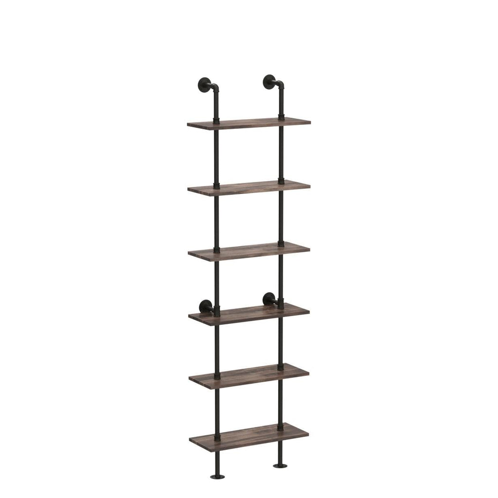 Hombazzar Industrial Pipe Bookshelf, 6 Tier Pipe Shelving