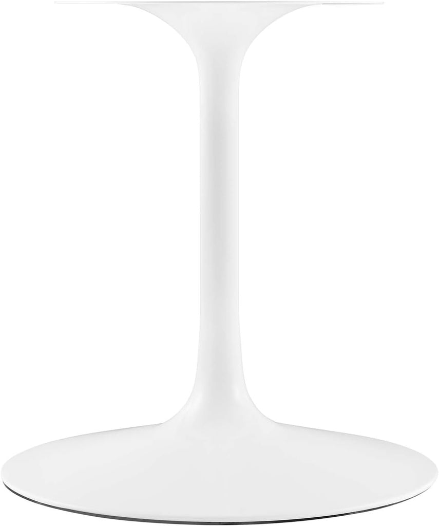 Inspired Tulip Style Oval Pedestal Dining Table — White Cherry Walnut, 78″ Oval