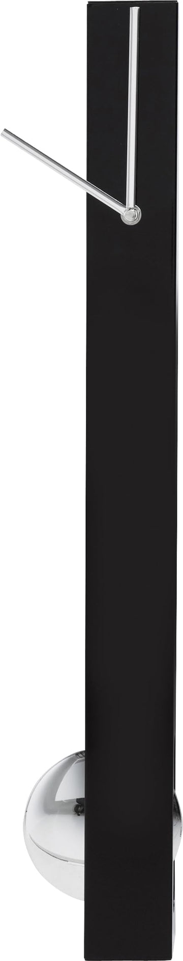 Wall Clock Pendulum, Black, 65x6x6 cm, Modern, Home Decor