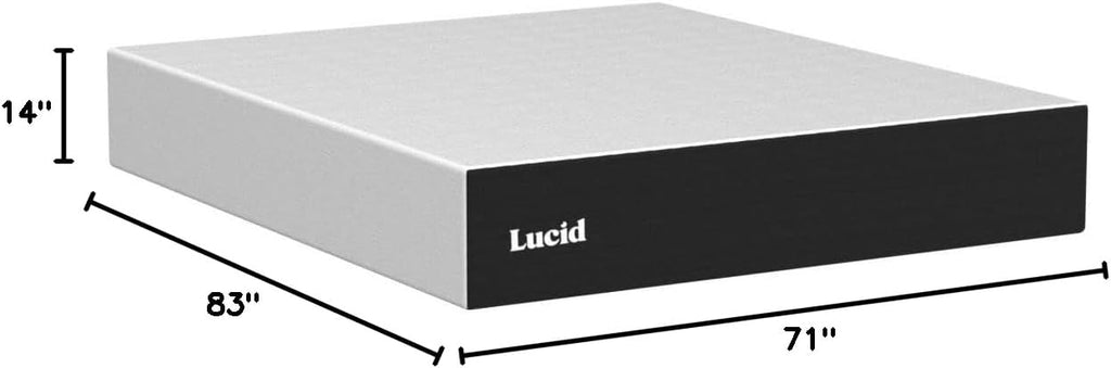 14" Plush Gel Memory Foam Mattress - Bamboo Charcoal & Cooling Gel - Fiberglass Free - Bed in a Box - CertiPUR-US