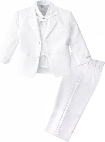 Baby, Toddler, and Boys' Classic Fit Tuxedo Suit Set, No Tail