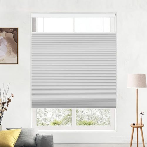 Blinds Cordless Top Down Bottom Up Blackout Cellular Shade f - Light Grey