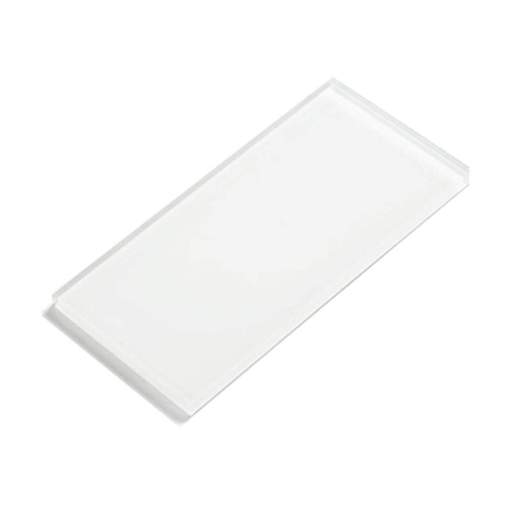 Glass Subway Tile 3 x 6 Inch White Backsplash Bathroom Wall Pack of 32 Sheets