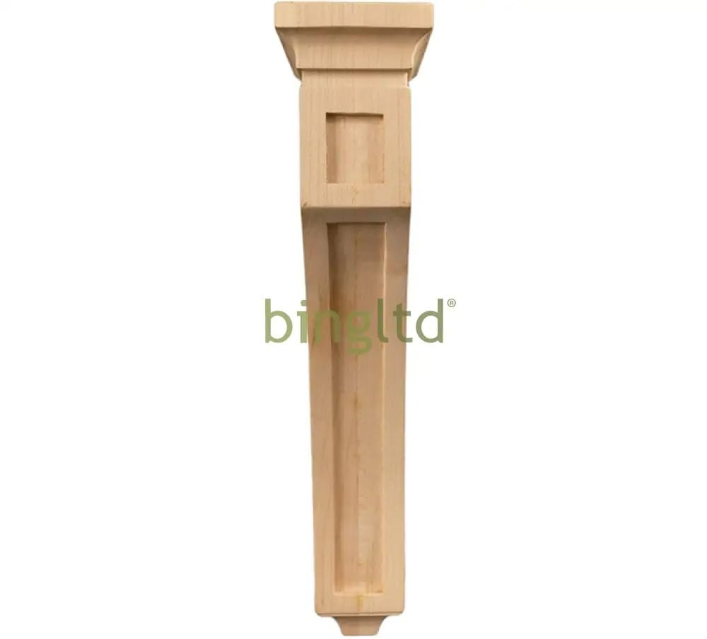 14" Corbel Traditional Solid Rubberwood Bracket Set of 4 (C-RW)