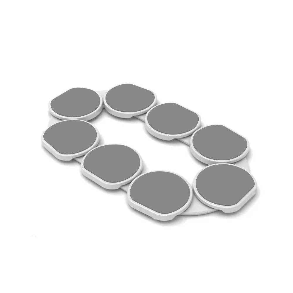 Light Gray- - The First Patented Lazy Susan Turntable Expandable for Rectangular & Oblong Tables - Kitchen & Dining