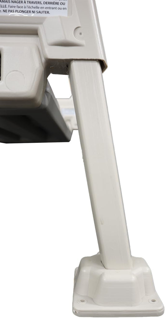 Plastics 635-52X Sturdy Above Ground in-Pool Swimming Pool Ladder for Decks Adjustable from 46"-56"