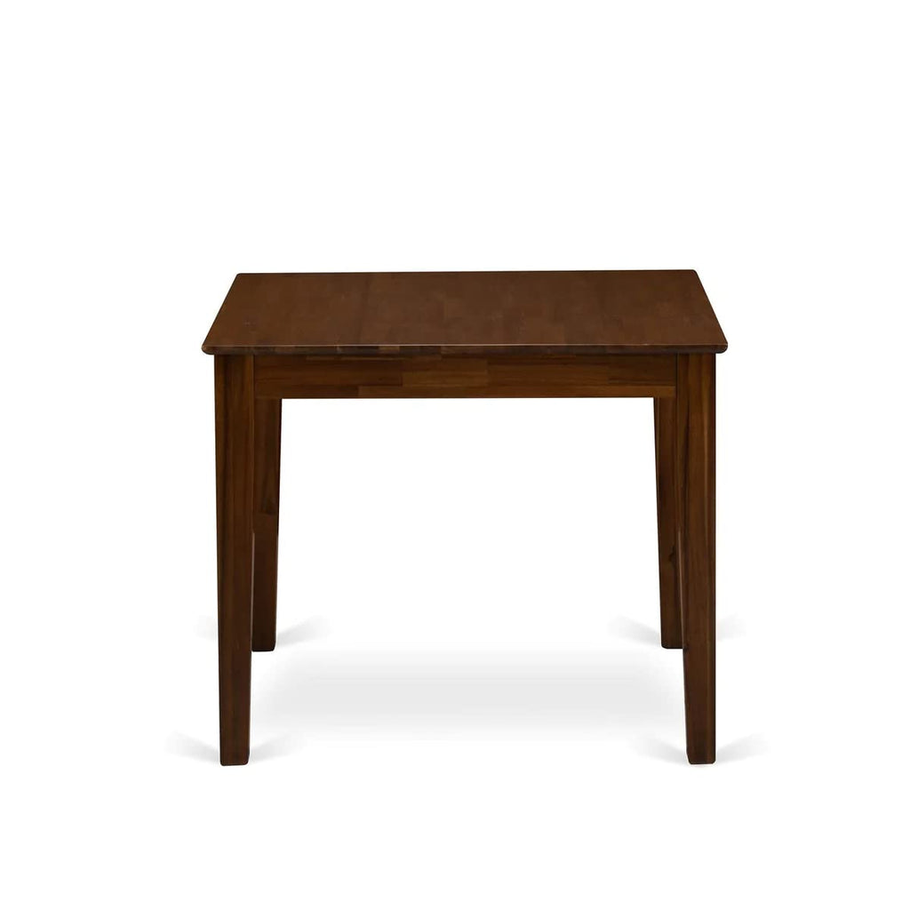 West Furniture OXT-AWA-T Oxford Square Kitchen Dining Table for Small Spaces, 36x36 Inch, Antique Walnut