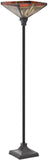 Tiffany Lamp Stained Glass Torchiere Floor Lamp