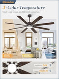 Fanbulous 72 Inch Oil Rubbed Bronze Ceiling Fan - Image 2