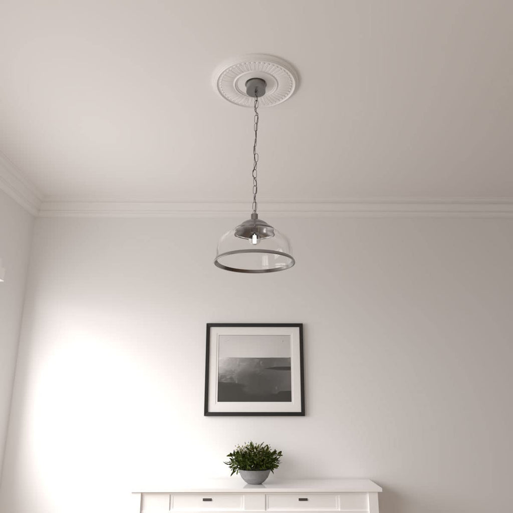 15 3/4"OD x 3 7/8"ID x 3/4"P Berkshire Ceiling Medallion (Fits Canopies up to 7")