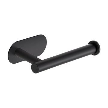 Matte Black Adhesive Toilet Roll Holder Stand, Toilet Paper Holder, 3 Pack